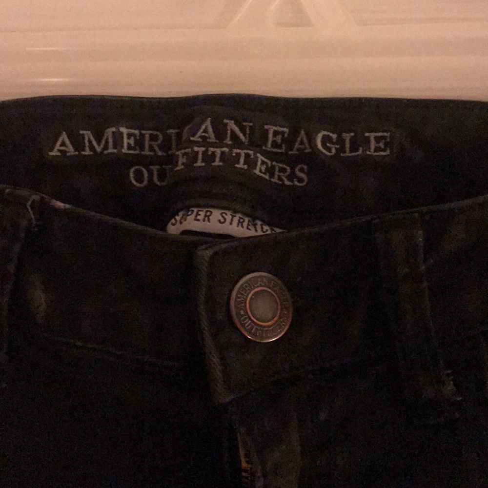AE SUPER STRETCH BLACK SKINNY JEGGING